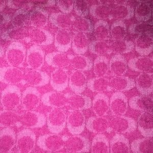 Pink Coach Scarf